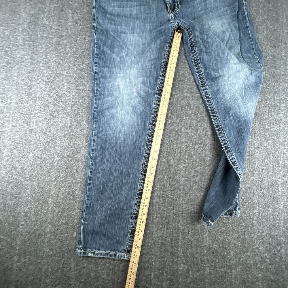 Axel Jeans TK Axel Mens 36x31 Actual Blue Athletic Fit Denim Straight Leg Faded - Picture 6 of 9